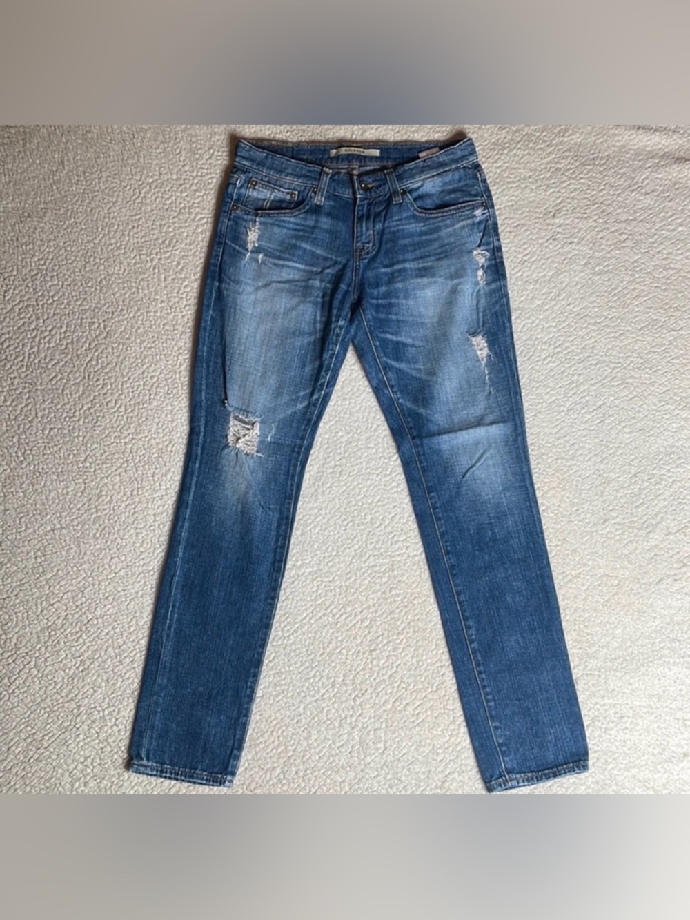 Big Star Denim Jeans Distressed Ripped Size 24 x 30 1/2